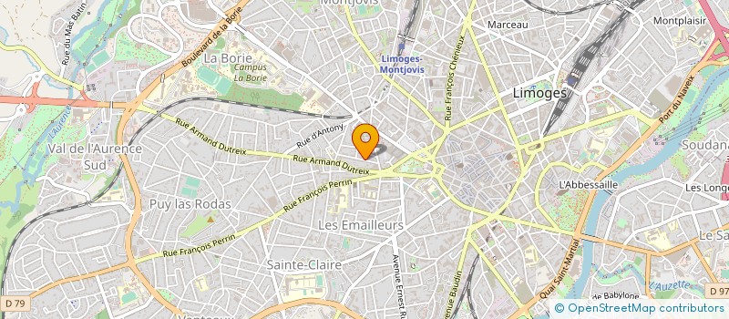 localisation de l'entreprise PMI à LIMOGES