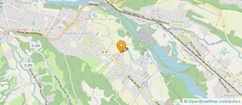 localisation de l'entreprise PMI  UZOS