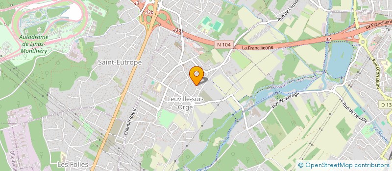 localisation de l'entreprise PMICF à LEUVILLE-SUR-ORGE