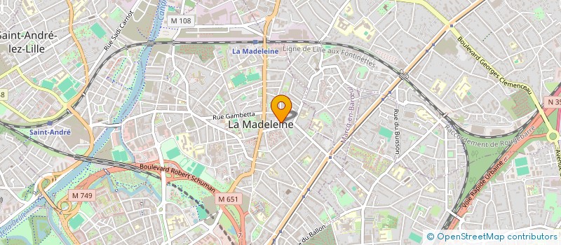 localisation de l'entreprise PMJ INVEST à LA MADELEINE