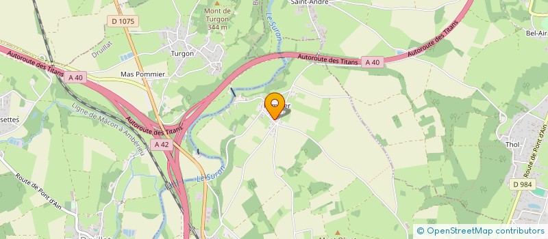 localisation de l'entreprise PMJ01  PONT-D'AIN