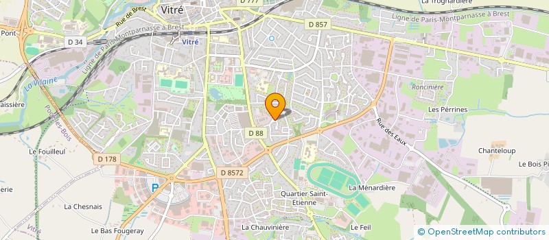 localisation de l'entreprise PMJAC  VITRE