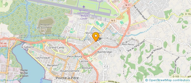 localisation de l'entreprise PMJC  LES ABYMES