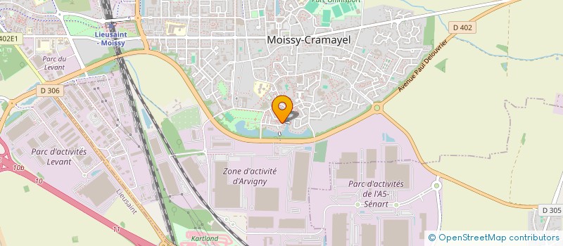localisation de l'entreprise PML ATHLETISME à MOISSY-CRAMAYEL