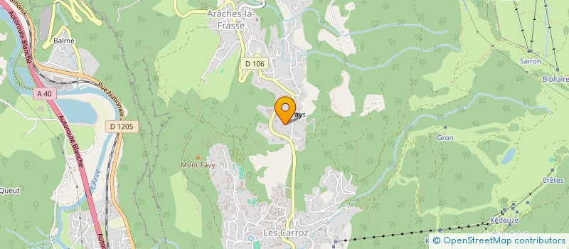 localisation de l'entreprise PMLD INVEST  ARACHES-LA-FRASSE