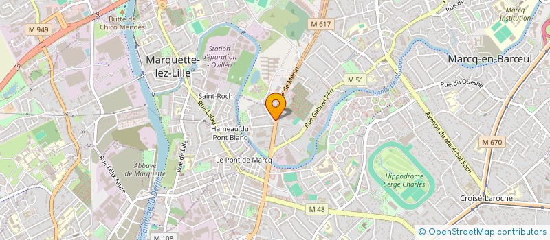 localisation de l'entreprise PMLG à MARCQ-EN-BARŒUL