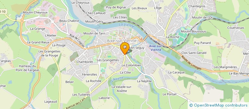 localisation de l'entreprise PMLG à AIXE-SUR-VIENNE