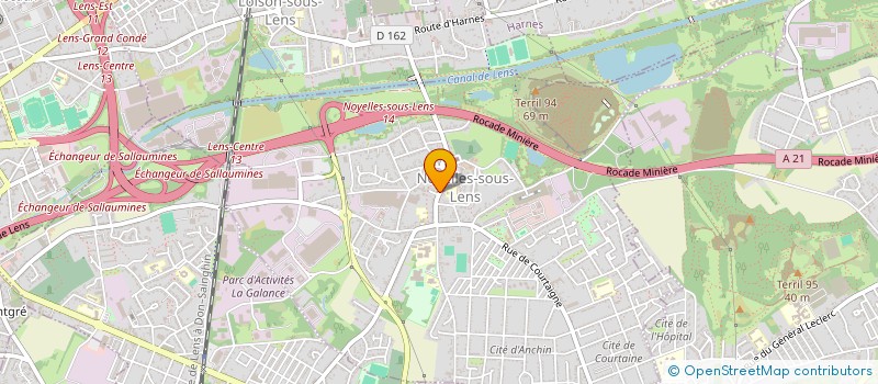 localisation de l'entreprise PMM 62  NOYELLES-SOUS-LENS