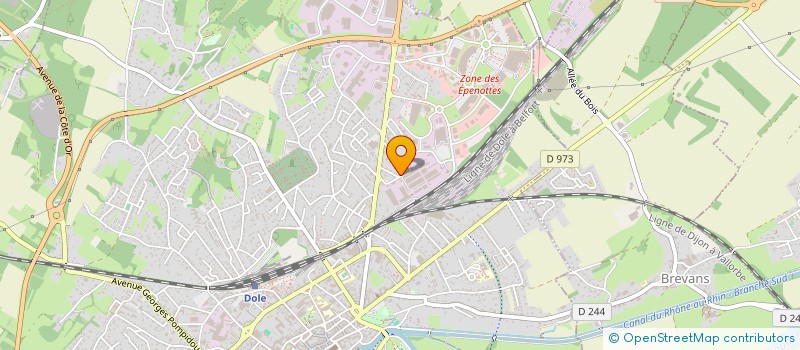 localisation de l'entreprise PMM EPONYME à DOLE