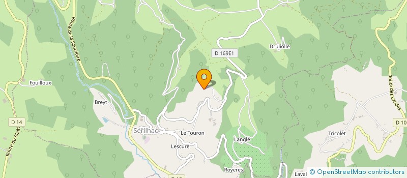 localisation de l'entreprise PMM IMMO  SERILHAC