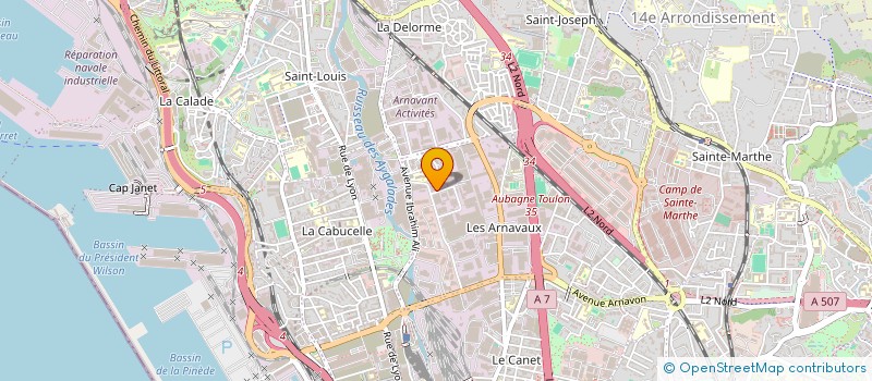 localisation de l'entreprise PMMR  MARSEILLE