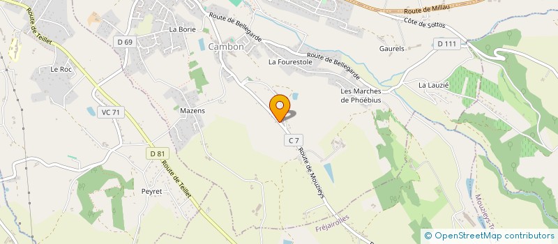 localisation de l'entreprise PMMTP  CAMBON