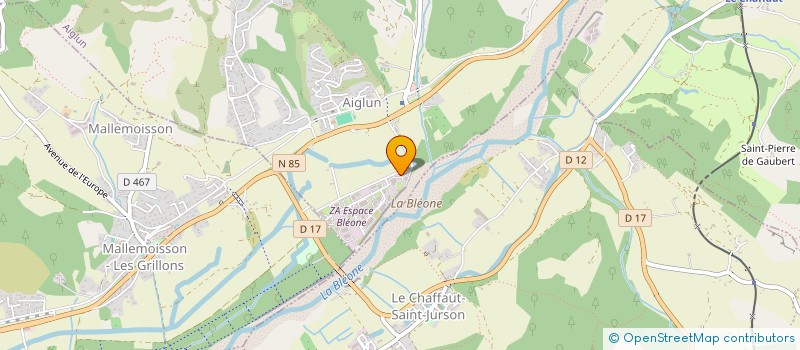 localisation de l'entreprise PMN à AIGLUN