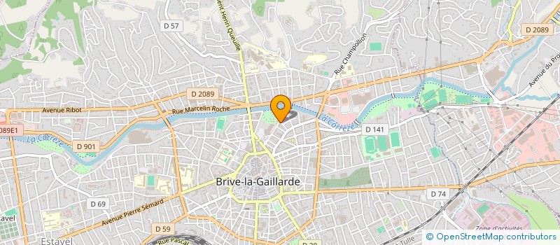 localisation de l'entreprise PMN SHOP à BRIVE-LA-GAILLARDE