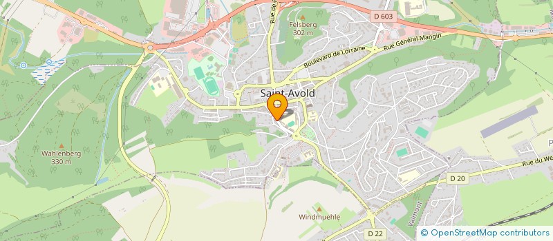 localisation de l'entreprise PMO NEGOCIANT DISTRIBUTION à SAINT-AVOLD