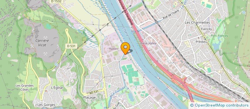 localisation de l'entreprise PMP  SASSENAGE