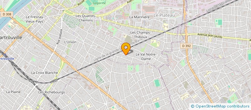 localisation de l'entreprise PMP  SARTROUVILLE