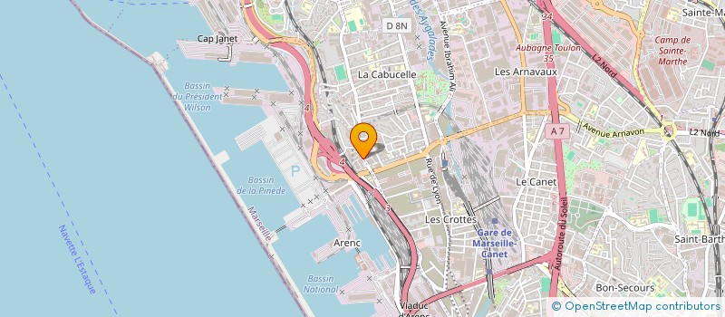 localisation de l'entreprise PMP à MARSEILLE