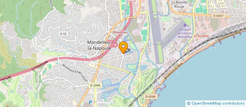 localisation de l'entreprise PMP ELEC à MANDELIEU-LA-NAPOULE