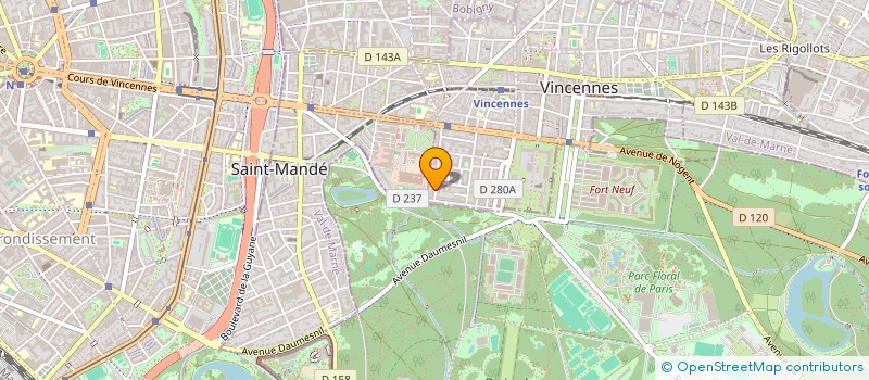 localisation de l'entreprise PMP INVEST à VINCENNES