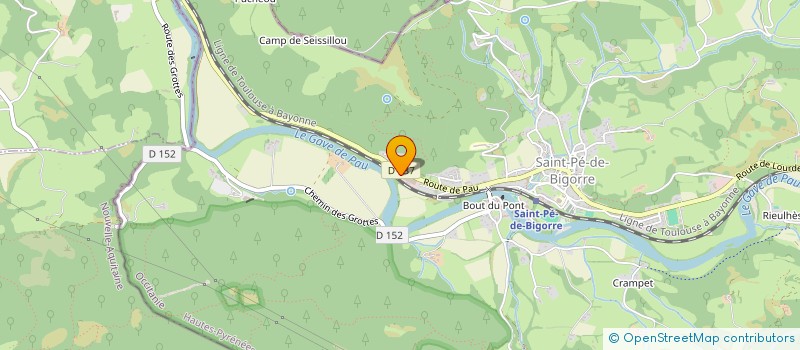 localisation de l'entreprise PMP - POLI METAL PYRENEES à SAINT-PE-DE-BIGORRE