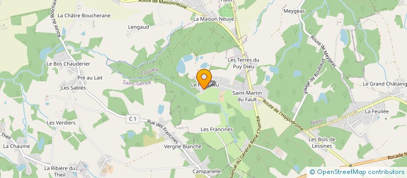 localisation de l'entreprise PMPG à COUZEIX