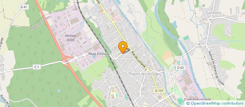 localisation de l'entreprise PMR  THAON-LES-VOSGES