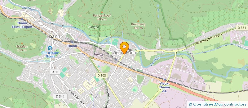 localisation de l'entreprise PMR SARL  VIEUX-THANN