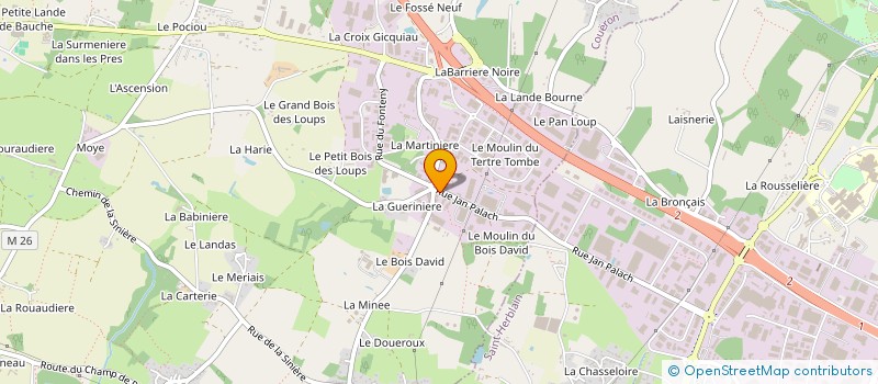 localisation de l'entreprise PMRD  LE POULIGUEN