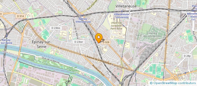 localisation de l'entreprise PMS  EPINAY-SUR-SEINE