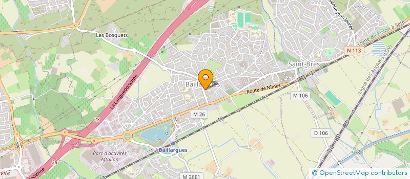 localisation de l'entreprise PMS à BAILLARGUES