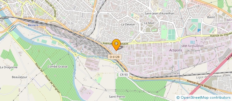 localisation de l'entreprise PMS CHAUDR ARTISAN SOUD TUYAU INDUST à BEZIERS