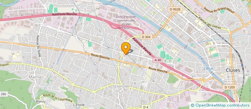 localisation de l'entreprise PMS LOGICIEL à SCIONZIER