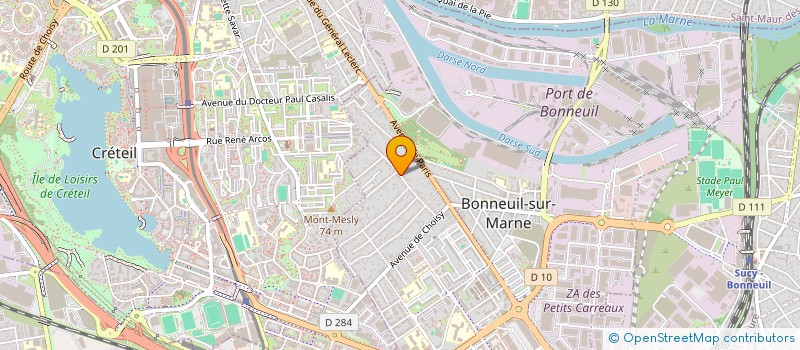 localisation de l'entreprise PMSB  BONNEUIL-SUR-MARNE