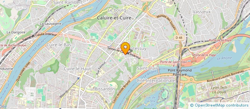 localisation de l'entreprise PMSB  CALUIRE-ET-CUIRE