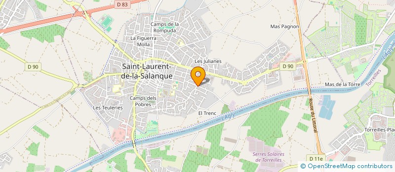 localisation de l'entreprise PMT INVEST 06  SAINT-LAURENT-DE-LA-SALANQUE