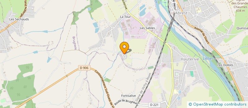 localisation de l'entreprise PMT03  ABREST