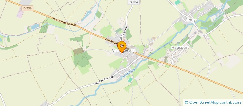 localisation de l'entreprise PMTP 62  VIS EN ARTOIS