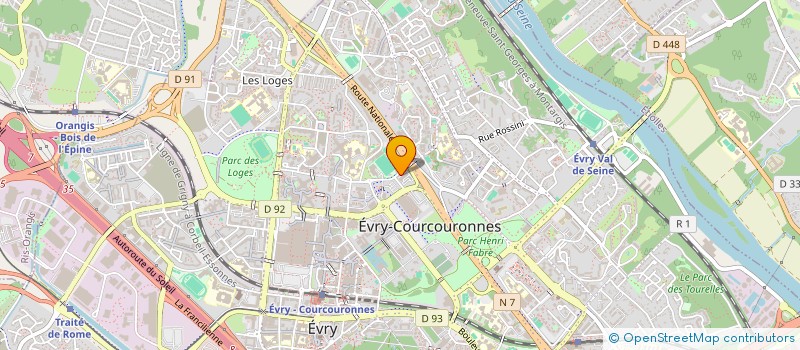 localisation de l'entreprise PMU FOR YOU à EVRY-COURCOURONNES