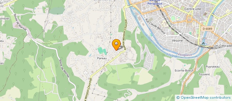 localisation de l'entreprise PMV 1  COULOUNIEIX-CHAMIERS