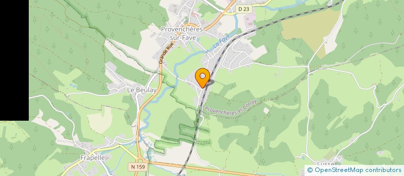 localisation de l'entreprise PMV à PROVENCHERES-ET-COLROY