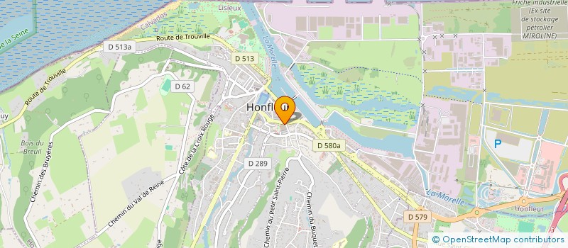 localisation de l'entreprise PMV à HONFLEUR