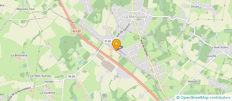 localisation de l'entreprise PMV  TREILLIERES