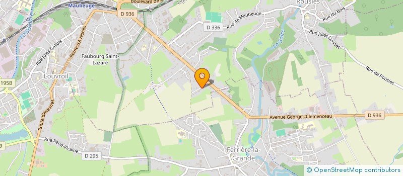 localisation de l'entreprise PMV IMMOBILIER  ROUSIES