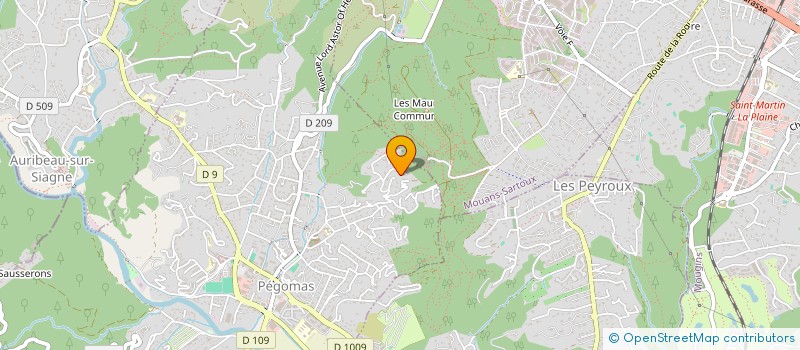 localisation de l'entreprise PMV INVEST  PEGOMAS