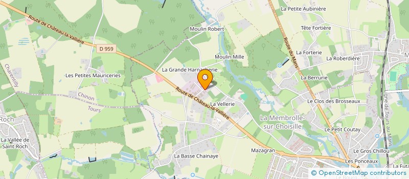 localisation de l'entreprise PMV RAIL  LA MEMBROLLE-SUR-CHOISILLE