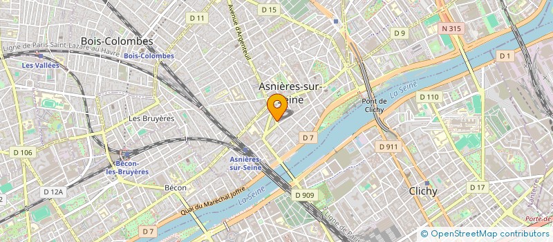 localisation de l'entreprise PMVI GALLIENI à ASNIERES-SUR-SEINE