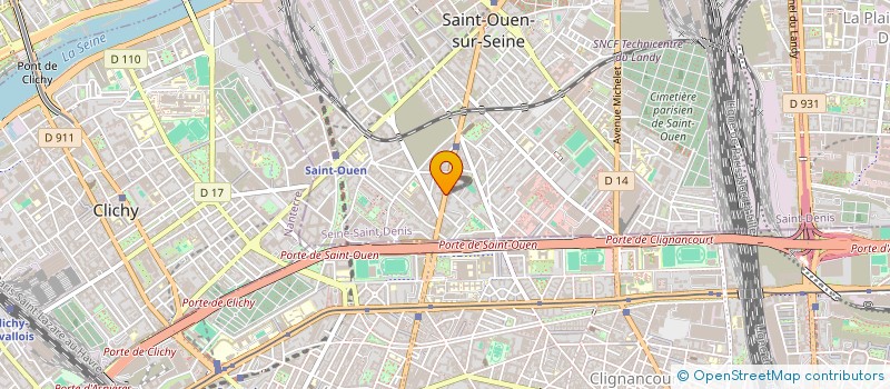 localisation de l'entreprise PMVS ASSURANCES  SAINT-OUEN-SUR-SEINE