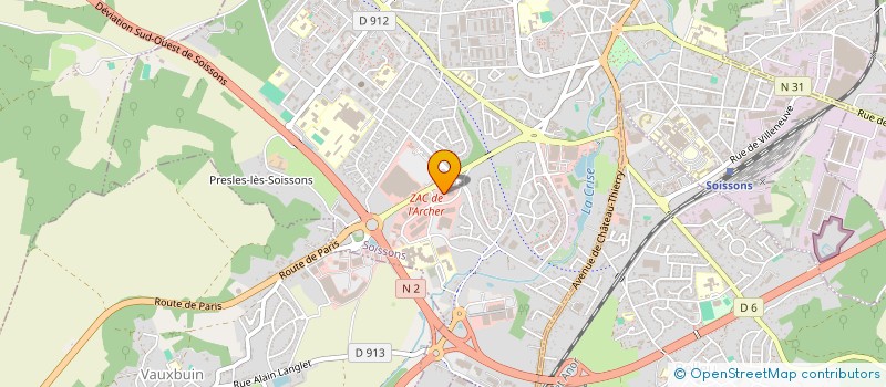 localisation de l'entreprise PN à SOISSONS