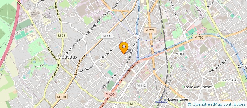 localisation de l'entreprise PN CONSULTING & DEVELOPPEMENT à MOUVAUX
